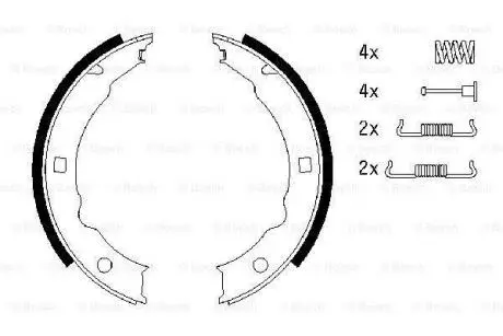 Гальмівна колодка BOSCH 0 986 487 579