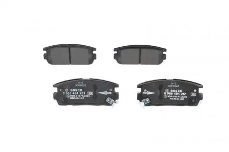 Колодки гальмівні дискові OPEL Antara 06- BOSCH 0 986 494 251