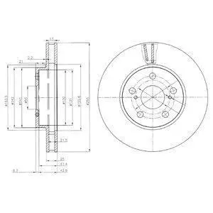 Гальмівний диск DELPHI BG3850