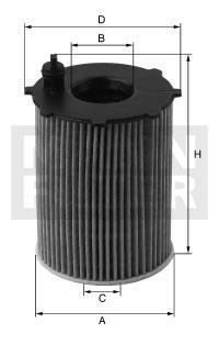 Фільтр масляний MANN-FILTER HU7016x