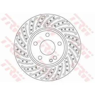 Диск гальмівний MERCEDES A(W176)/ B(W246) "F D=295mm "12>> TRW DF6262S